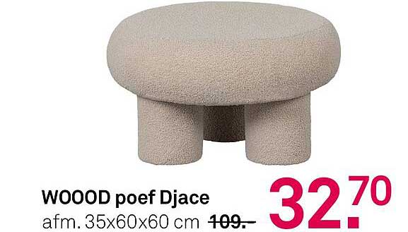 WOOOD poef Djace