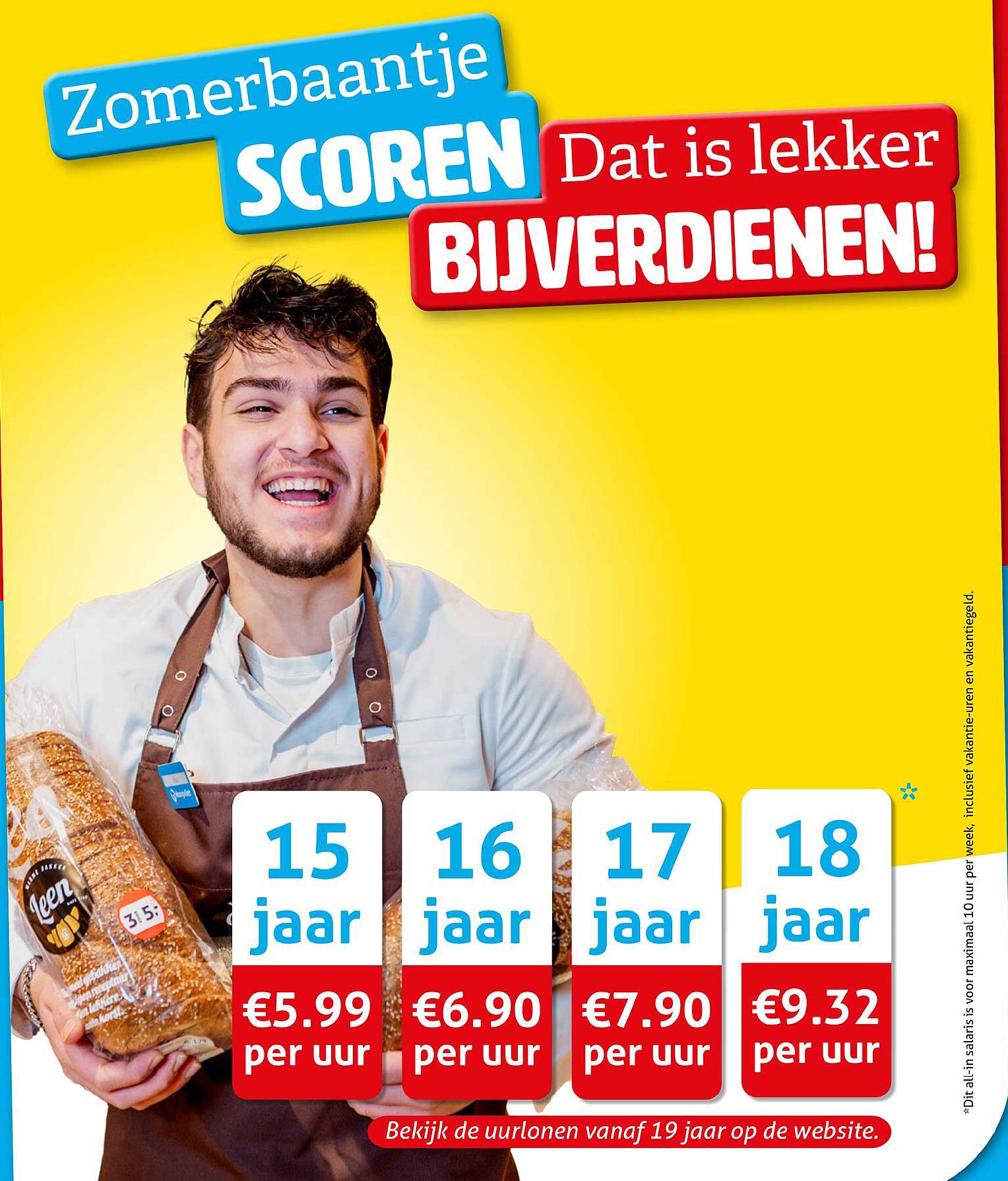 Zomerbaantje SCOREREN Dat is lekker BIJVERDIENEN!