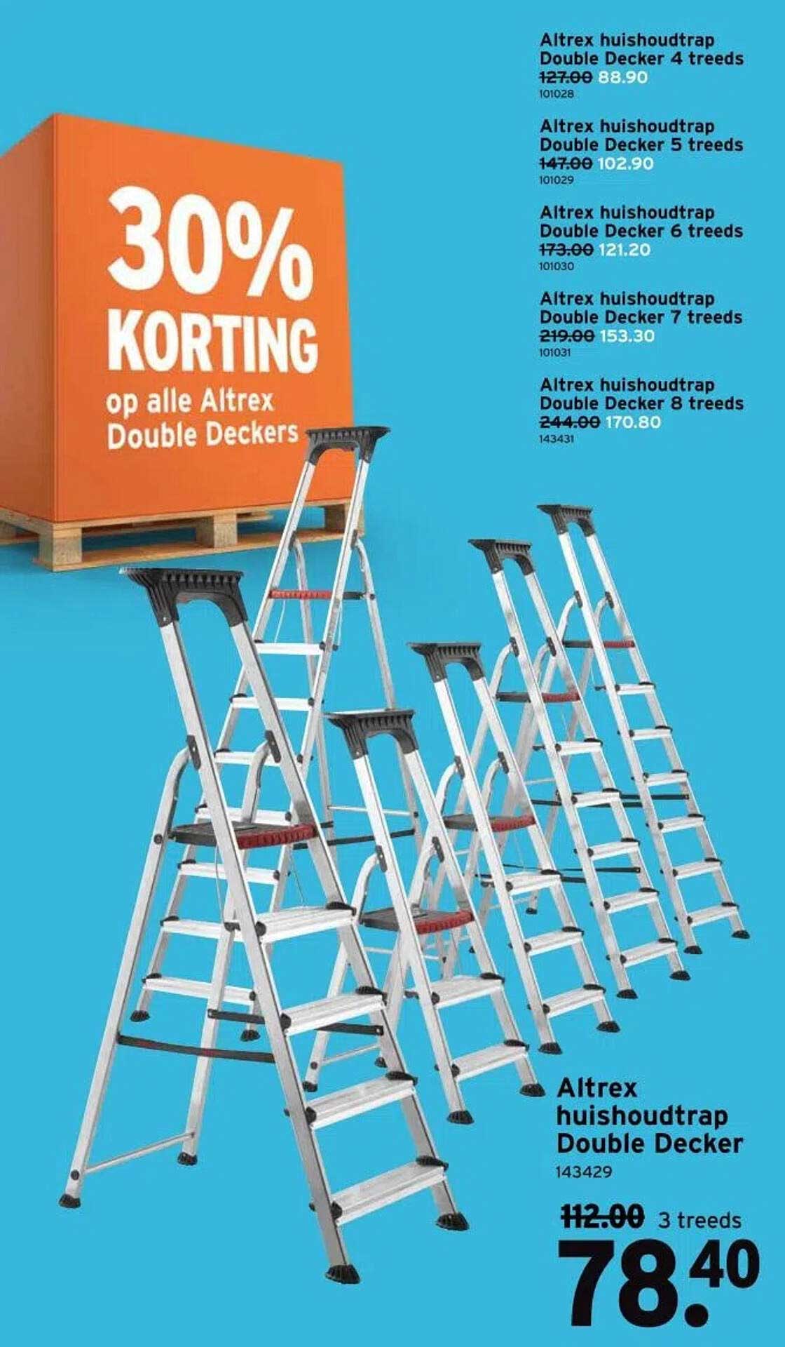 30% KORTING op alle Altrex Double Deckers