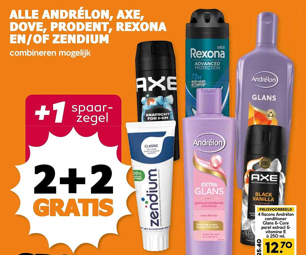 ALLE ANDRÉLON, AXE, DOVE, PRODENT, REXONA EN/OF ZENDIUM