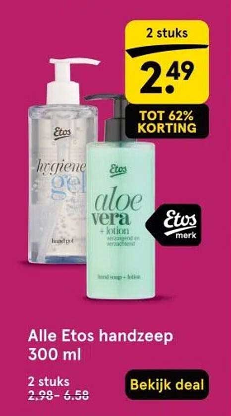Alle Etos handzeep 300 ml