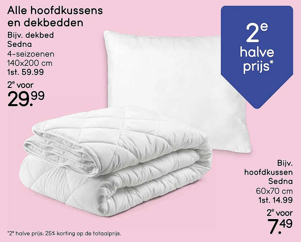 Alle hoofdkussens en dekbedden