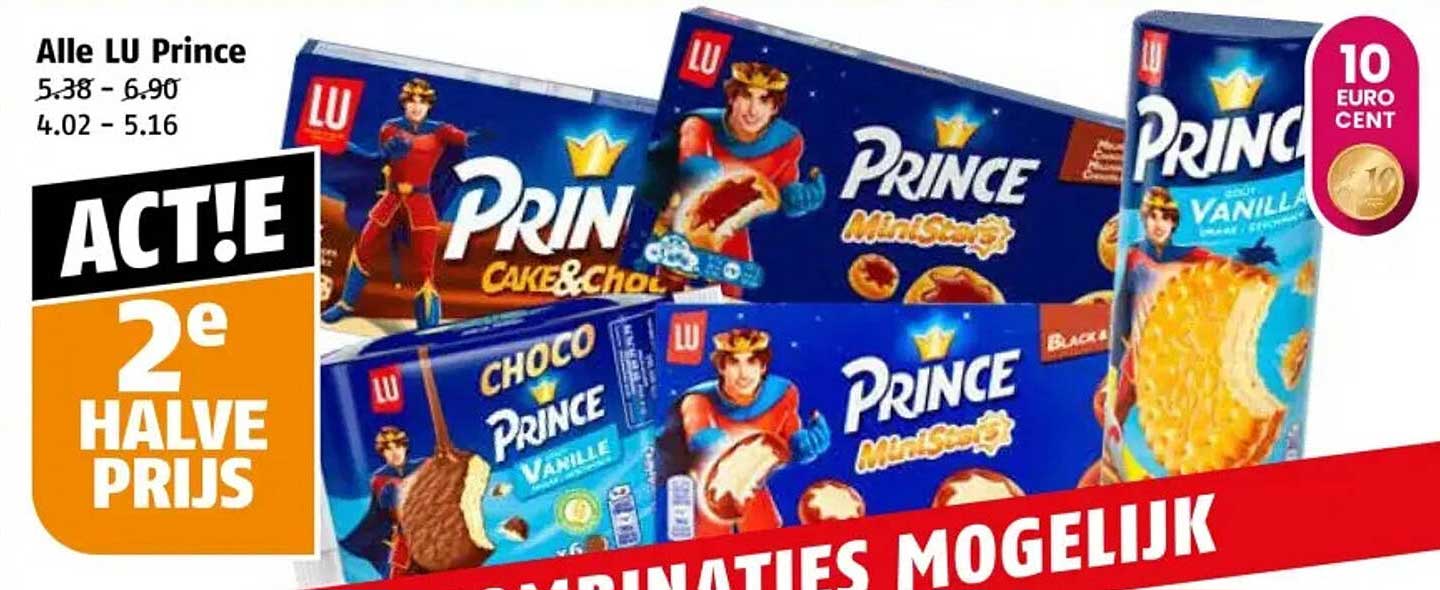 Alle LU Prince 2e halve prijs