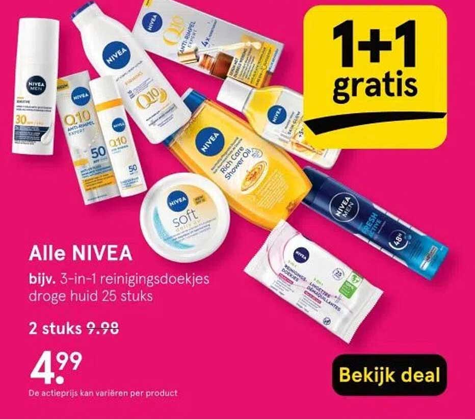Alle NIVEA, 2 stuks 4.99