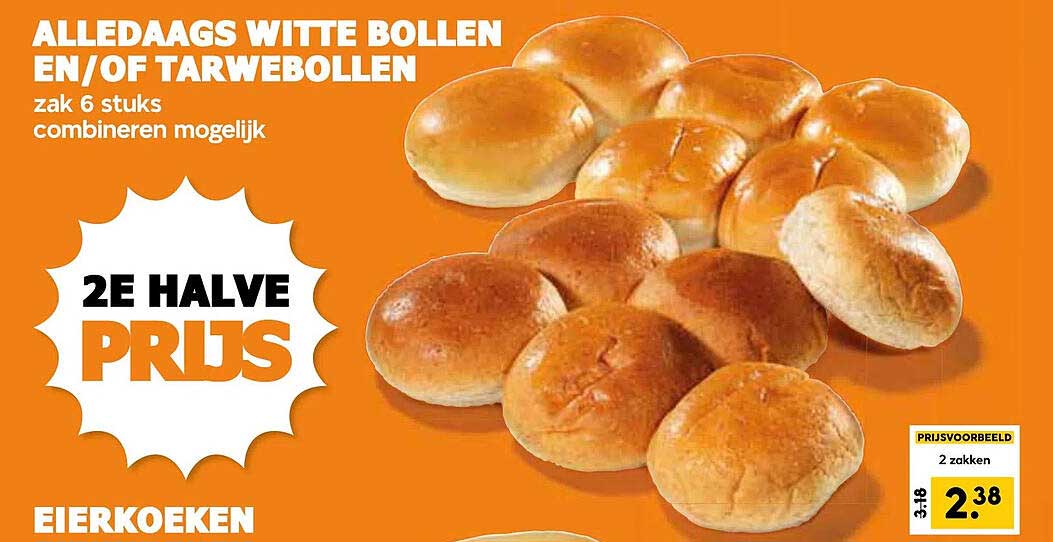 ALledaags Witte Bollen en/of Tarwebollen