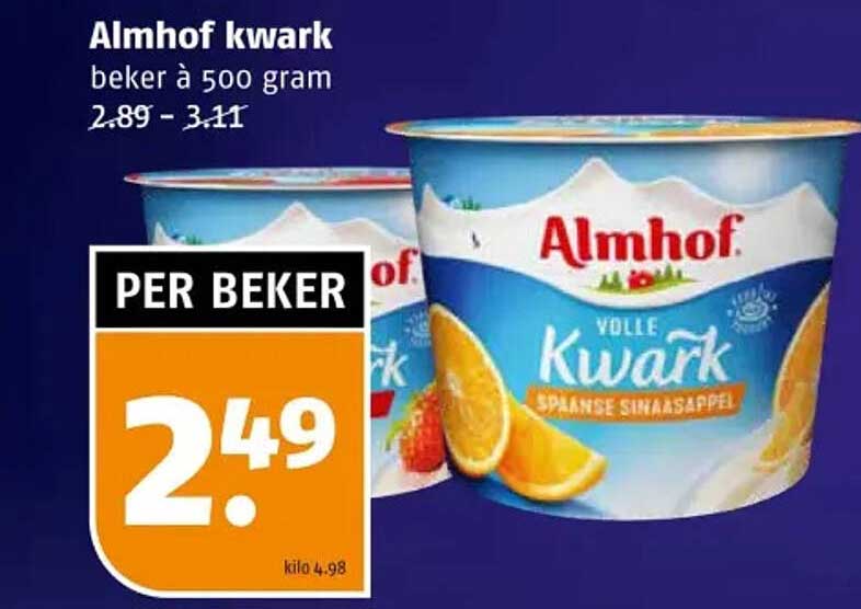 Almhof kwark beker à 500 gram