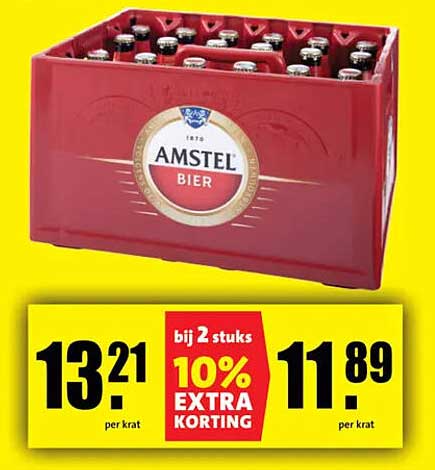Amstel Bier - Bij 2 stuks 10% extra korting