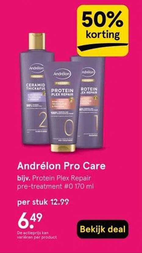 Andrélon Pro Care bijv. Protein Plex Repair pre-treatment #0 170 ml