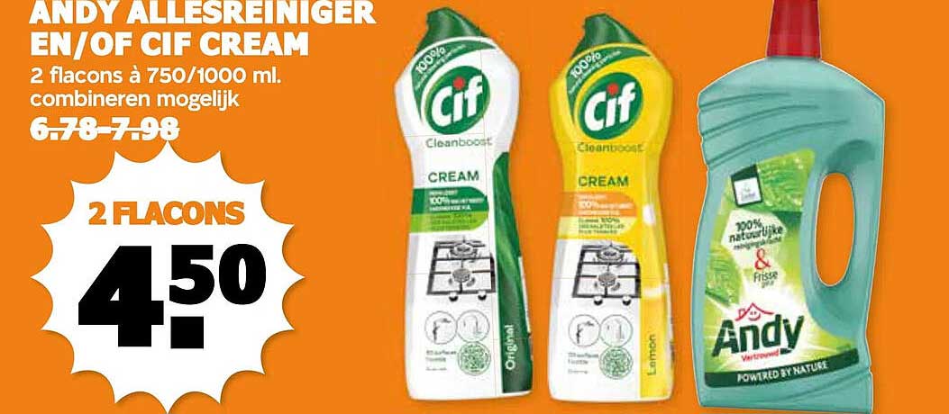 ANDY ALLESREINIGER EN/OF CIF CREAM