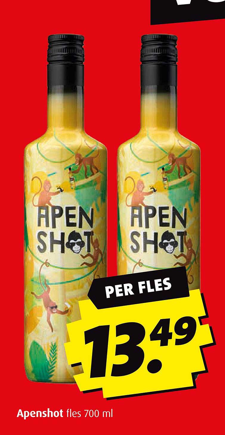 Apenshot fles 700 ml