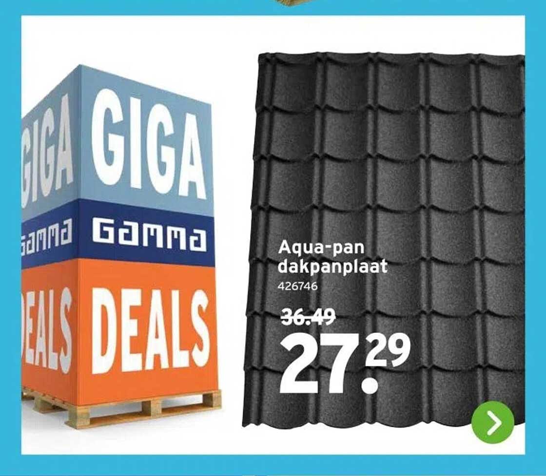 Aqua-pan dakpanplaat