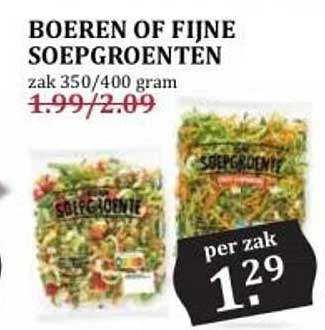 BOEREN OF FIJNE SOEPGROENTEN
