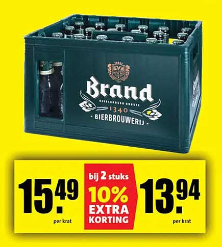 Brand bier 24 x 30cl krat