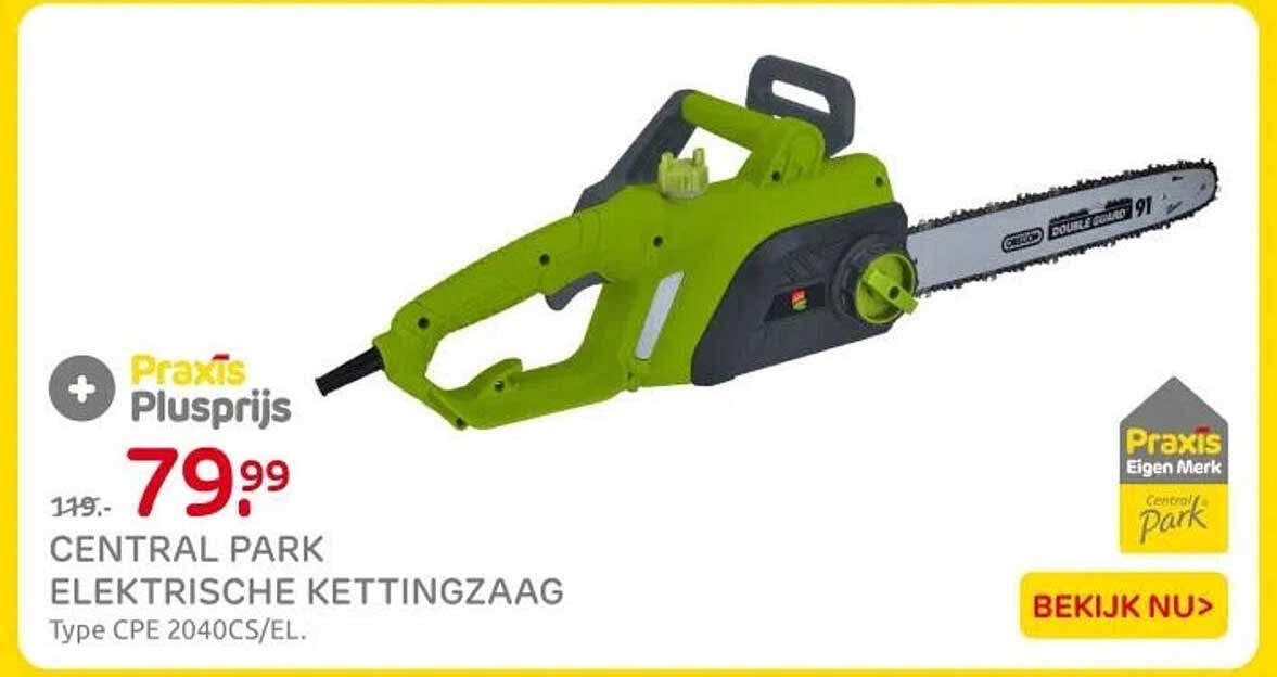 CENTRAL PARK ELEKTRISCHE KETTINGZAAG Type CPE 2040CS/EL
