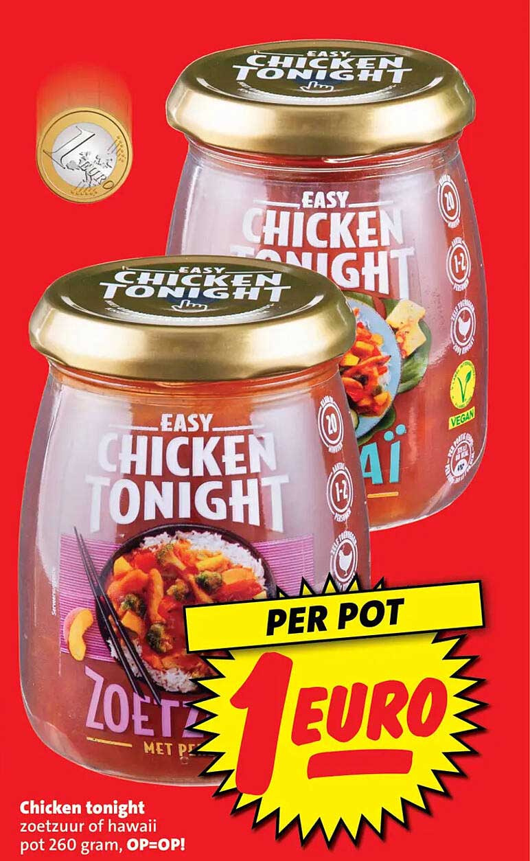 Chicken tonight zoetzuur of hawaii pot 260 gram, OP=OP!