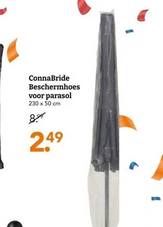 Connabride Beschermhoes voor parasol 230 x 50 cm