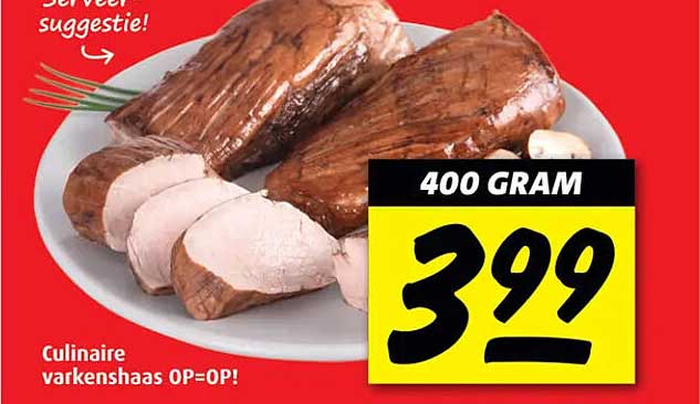 Culinaire varkenshaas OP=OP!