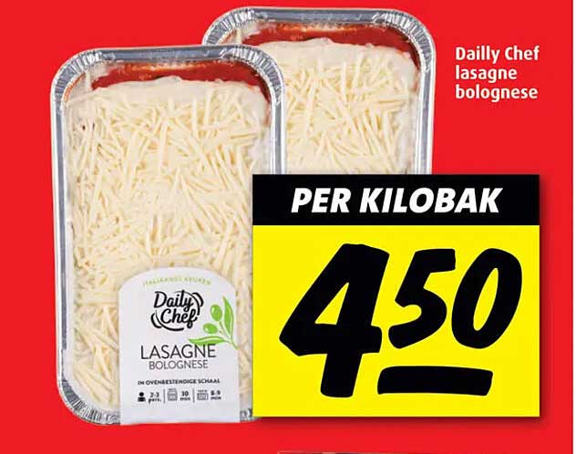 Daily Chef lasagne bolognese
