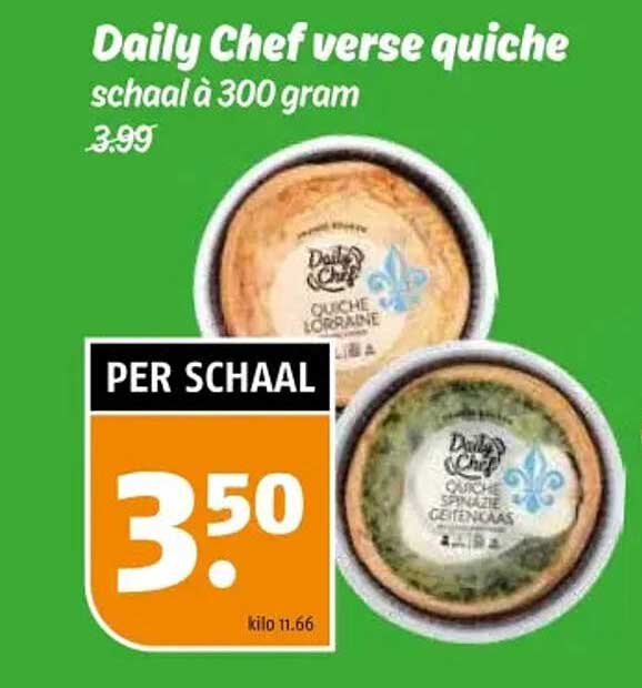 Daily Chef verse quiche schaal à 300 gram