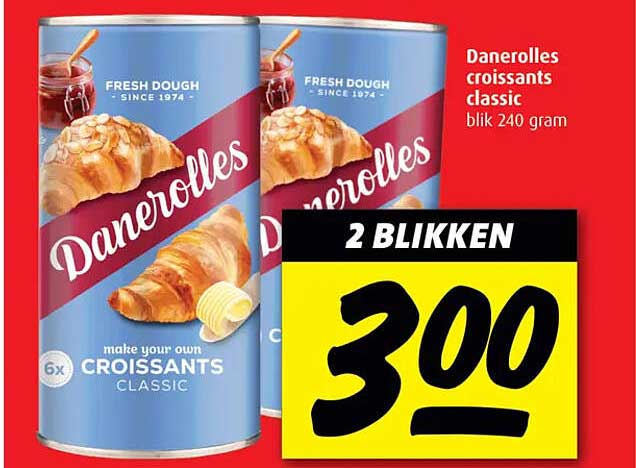 Danerolles croissants classic blik 240 gram