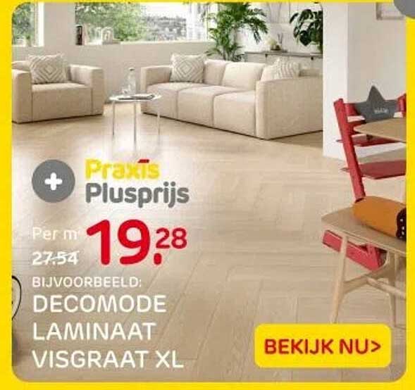 DECOMODE LAMINAAT VISGRAAT XL