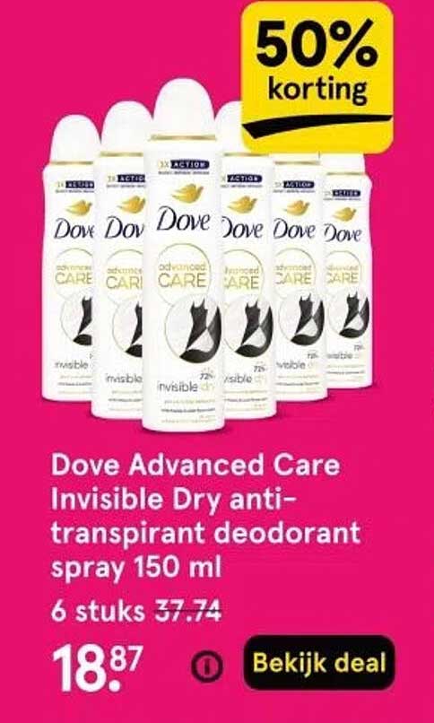 Dove Advanced Care Invisible Dry anti-transpirant deodorant spray 150 ml