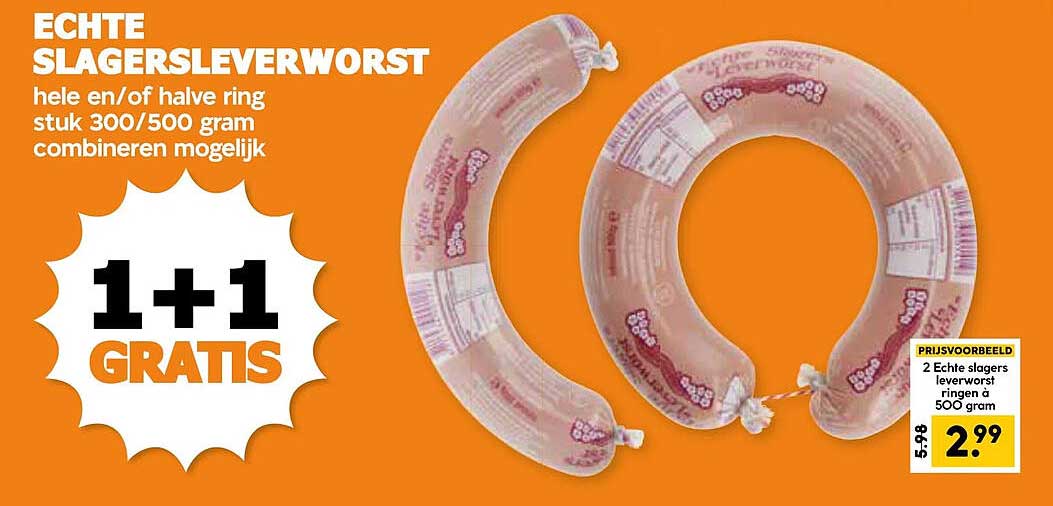 ECHTE SLAGERSLEVERWORST
