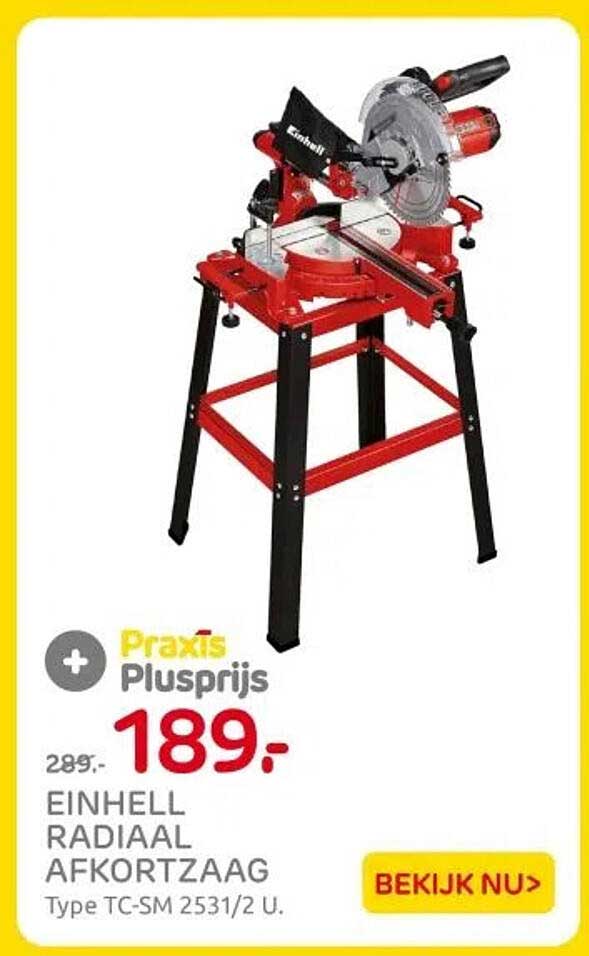 EINHELL RADIAAL AFKORTZAAG