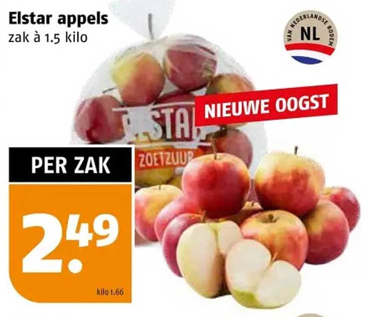 Elstar appels zak à 1.5 kilo