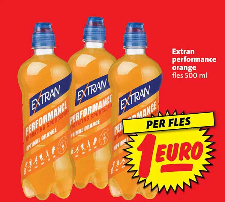 Extran performance orange fles 500 ml