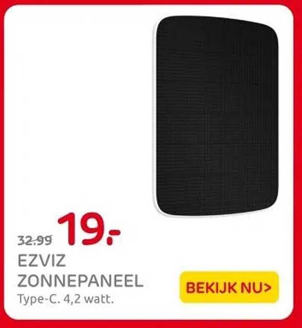 EZVIZ Zonnepaneel Type-C 4,2 watt