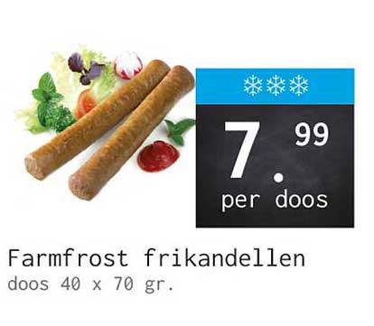 Farmfrost frikandellen doos 40 x 70 gr.