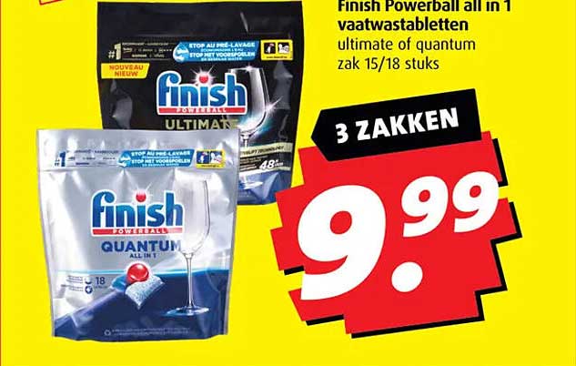 Finish Powerball all in 1 vaatwastabletten