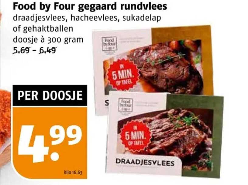 Food by Four gegaard rundvlees