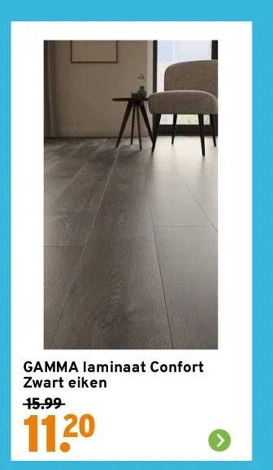 GAMMA laminaat Confort Zwart eiken