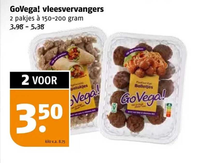 GoVega! vleesvervangers 2 pakjes à 150-200 gram