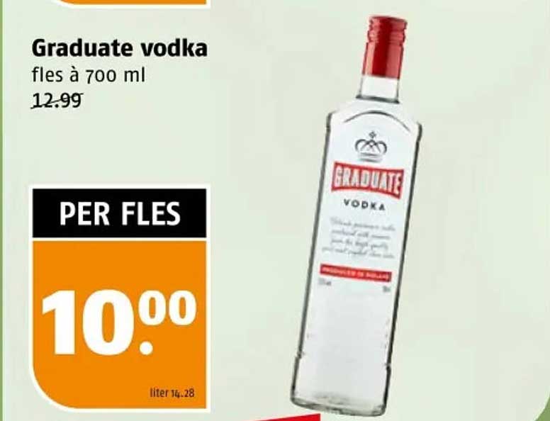 Graduate vodka fles à 700 ml
