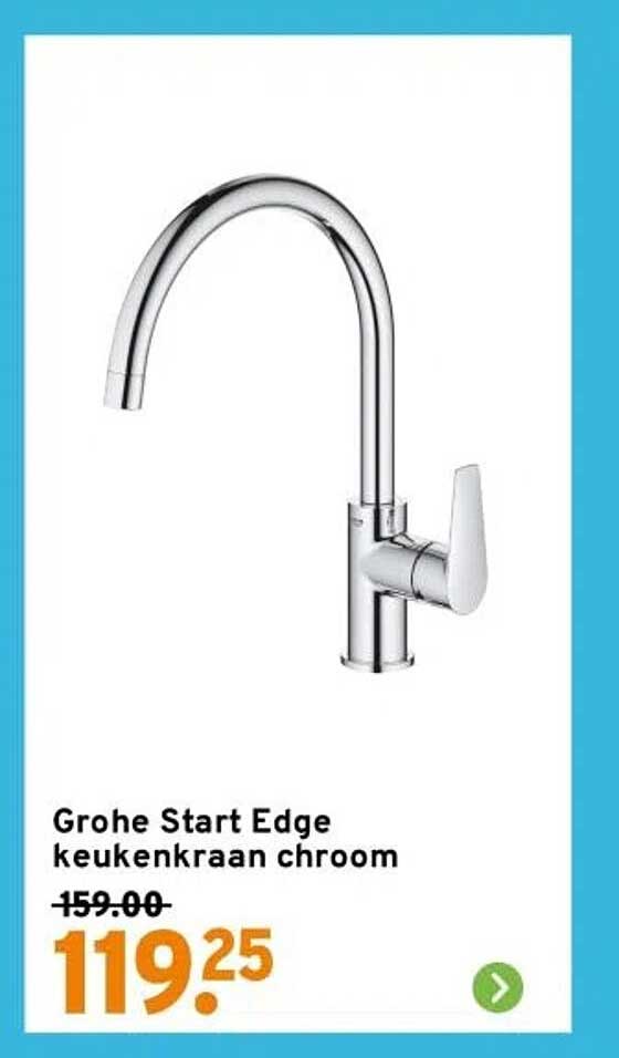 Grohe Start Edge keukenkraan chroom
