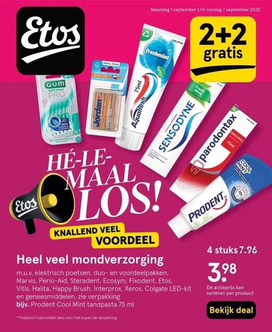 HELEMAAL LOS! KNALLEND VEEL VOORDEEL