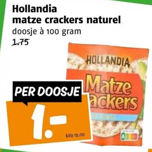 Hollandia matze crackers naturel