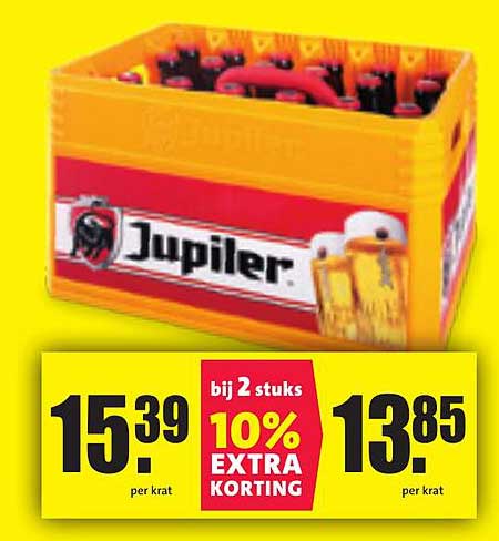 Jupiler Bier krat aanbieding