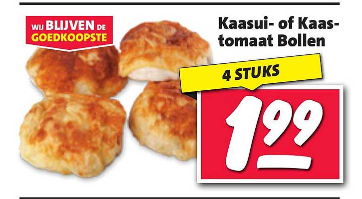 Kaasui- of Kaas-tomaat Bollen