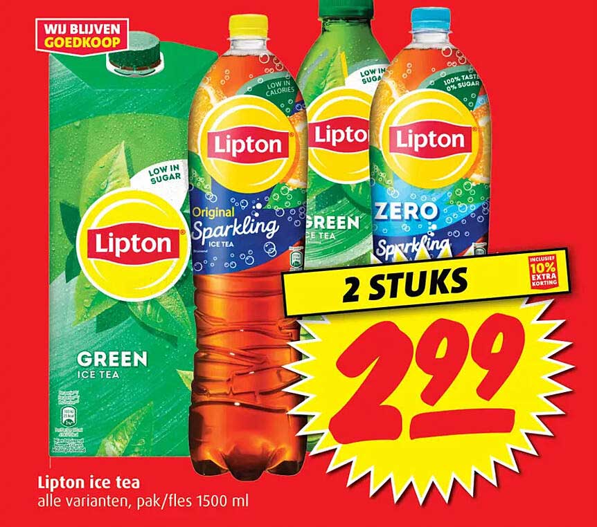 Lipton ice tea alle varianten, pak/fles 1500 ml