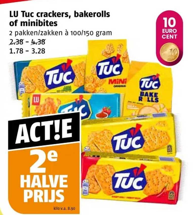 LU Tuc crackers, bakerolls of minbites
