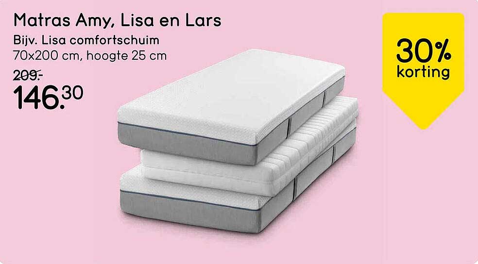 Matras Amy, Lisa en Lars