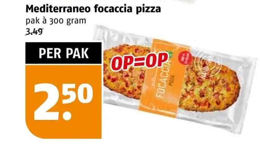 Mediterraneo focaccia pizza