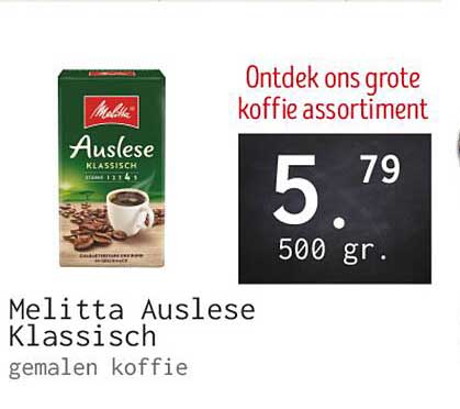 Melitta Auslese Klassisch gemalen koffie