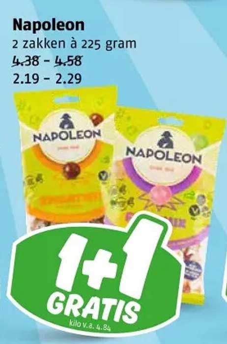 Napoleon 2 zakken à 225 gram