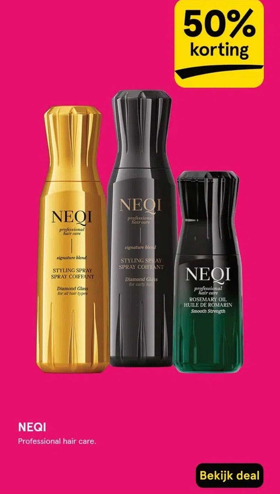 NEQI Professional hair care.