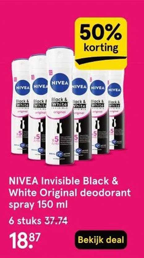 NIVEA Invisible Black & White Original deodorant spray 150 ml